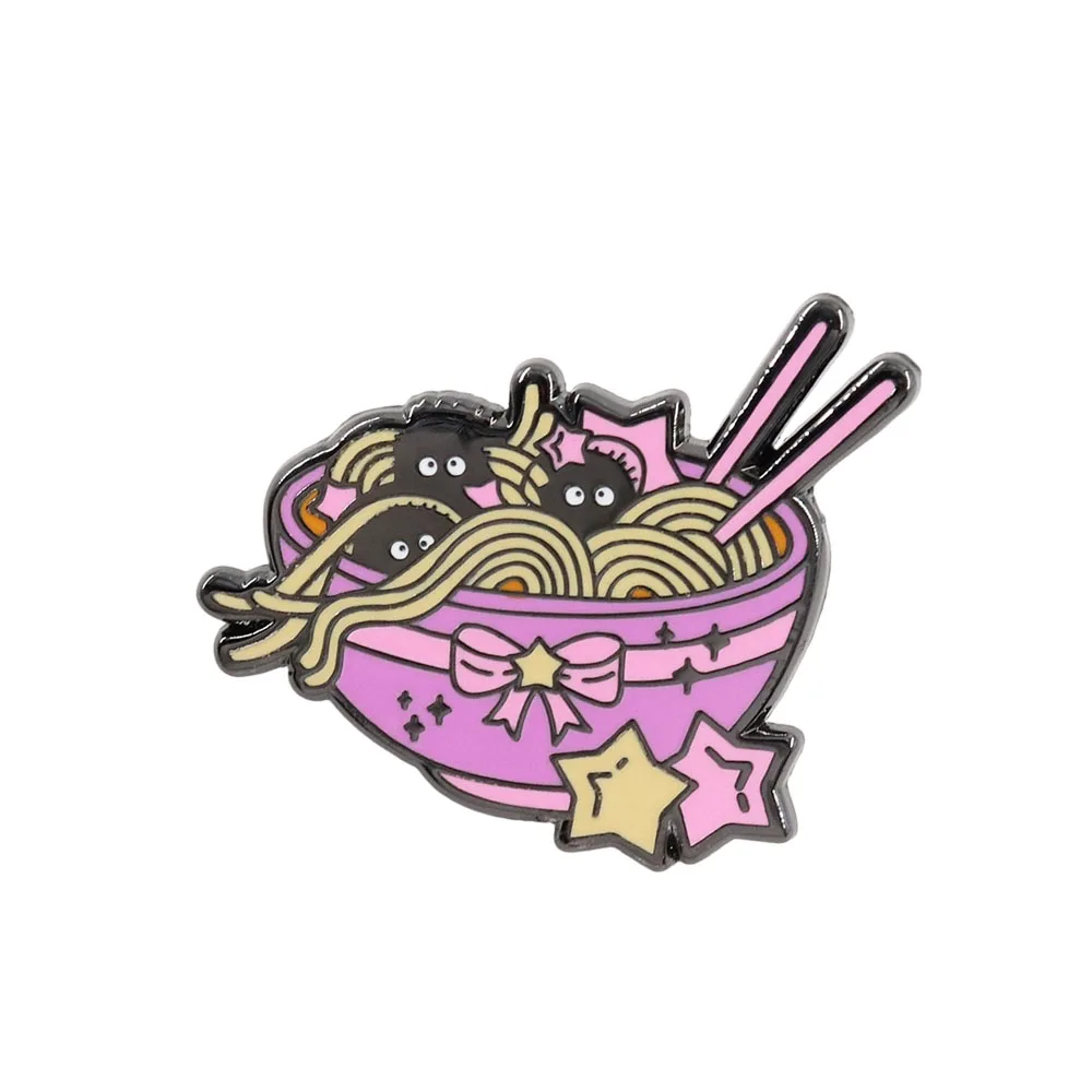 Cartoon Noodle Badg…