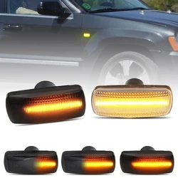 For Jeep Grand Cherokee Chrysler 200 300C Dodge Charger Avenger Lancia Flavia LED Side Fender Marker Lamp Dynamic Turn Signal