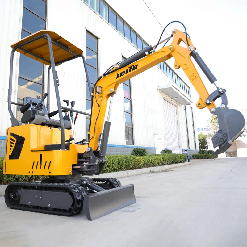 New Mini Excavator 1 Ton Hydraulic crawler mini excavator price efficient small diggers free shipping Customized mini excavator