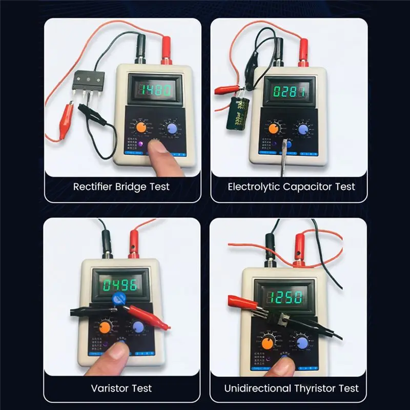 AS60-0-3700V IGBT Voltage Capability Transistor Tester Diode MOS Triode LED Voltage Capability For MOV Tester Green