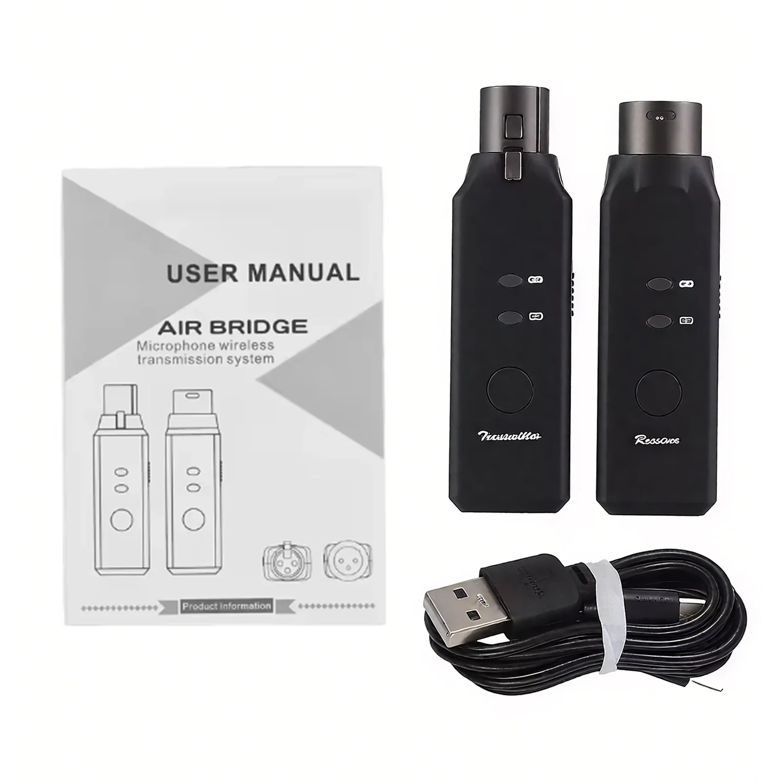 

M-Vave Wp-7 2,4G беспроводной микрофон Xlr передатчик приемник двухканальная беспроводная микрофонная система для динамических микрофонов штекер