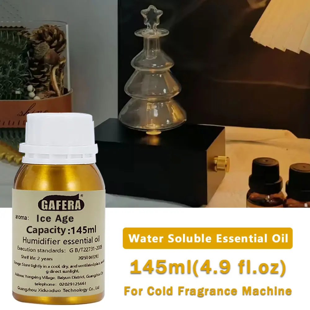 GAFERA 145ml (4.9 fl.oz) Lime Basil And Citrus/Ice Age Essential Oils - For Cold Fragrance Instrument & Humidifier & Aroma Stone