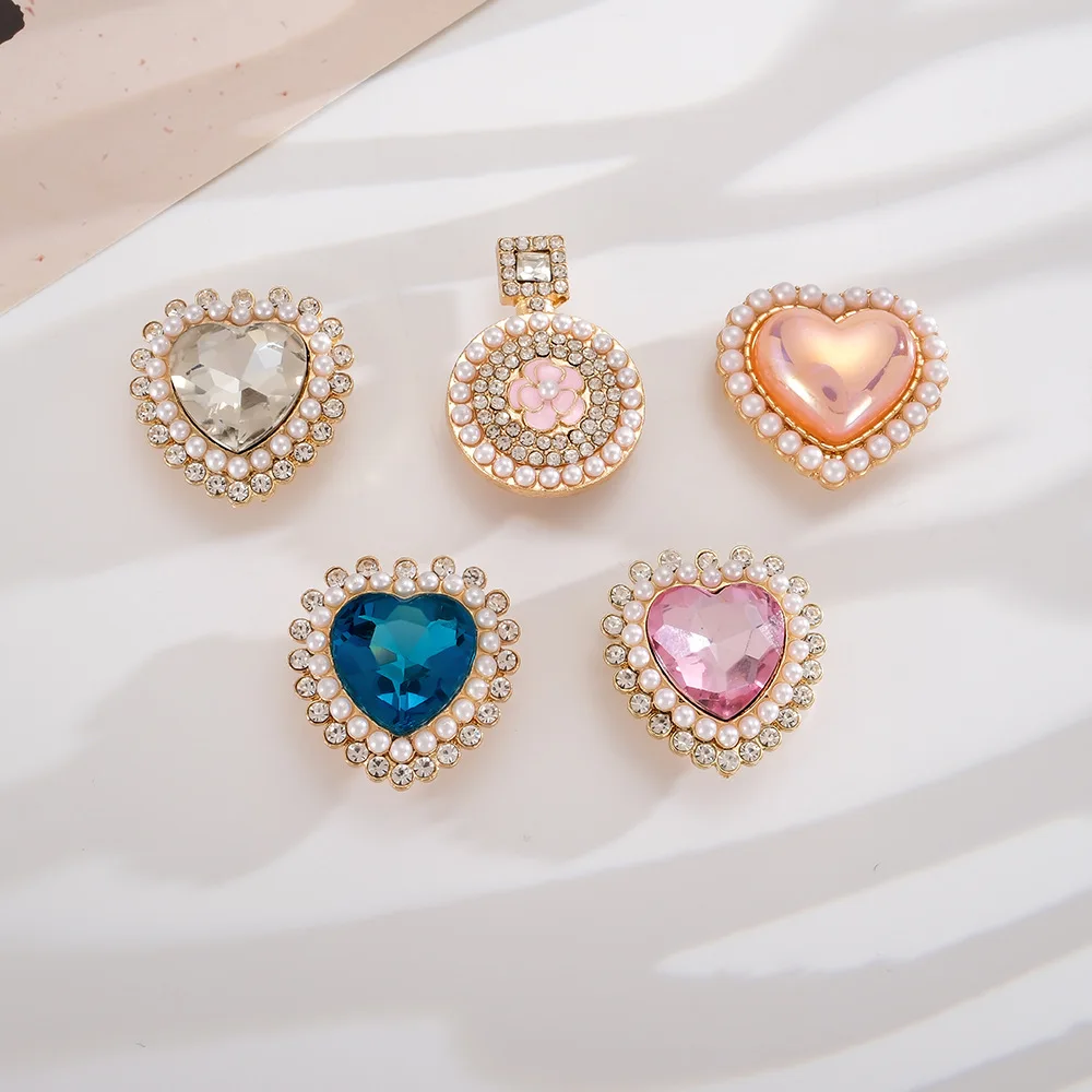 A Set DIY Detachable Pearl Cufflinks Shirt Accessories Zinc Alloy Light Luxury Style Jewelry Making Women Men Fashion Gift
