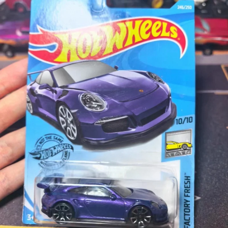 Hot Wheels Porsche 911 GT3 RS Violet, Modèle de Collection en Diecast, Voiture de Sport, Décoration de Bureau, Jouet pour Fans et Collectionneurs