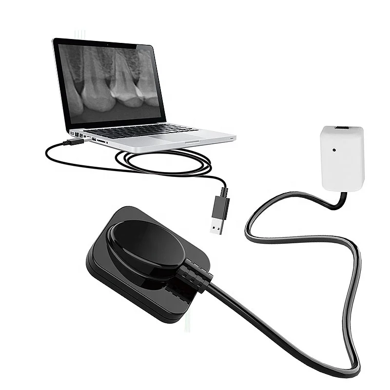 Dental x-ray sensor Portable smallest dental x-ray RVG sensor detector machine with  USB/wireless connection