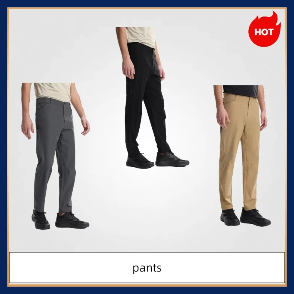 

Мужские повседневные спортивные брюки для улицы, быстросохнущие весенне-осенние тонкие ветрозащитные водонепроницаемые эластичные брюки из софтшелла