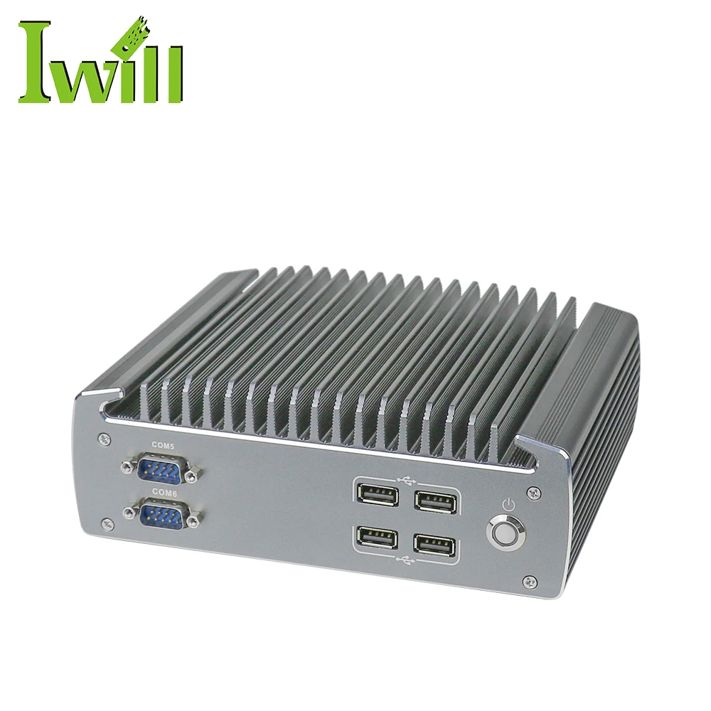 New Product Core I7 6500U 6600U Industrial Mini Pc DDR4 2LAN VGA HD 6COM 6USB Fanless Embedded Systems for Industrial Use