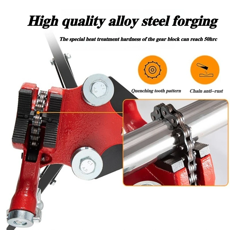 Professional Pipe Stand Vise High Hardness Ergonomic Pipe Clamp Rust-proof Pipes Splicing Multifunctional Hand Tool Sets