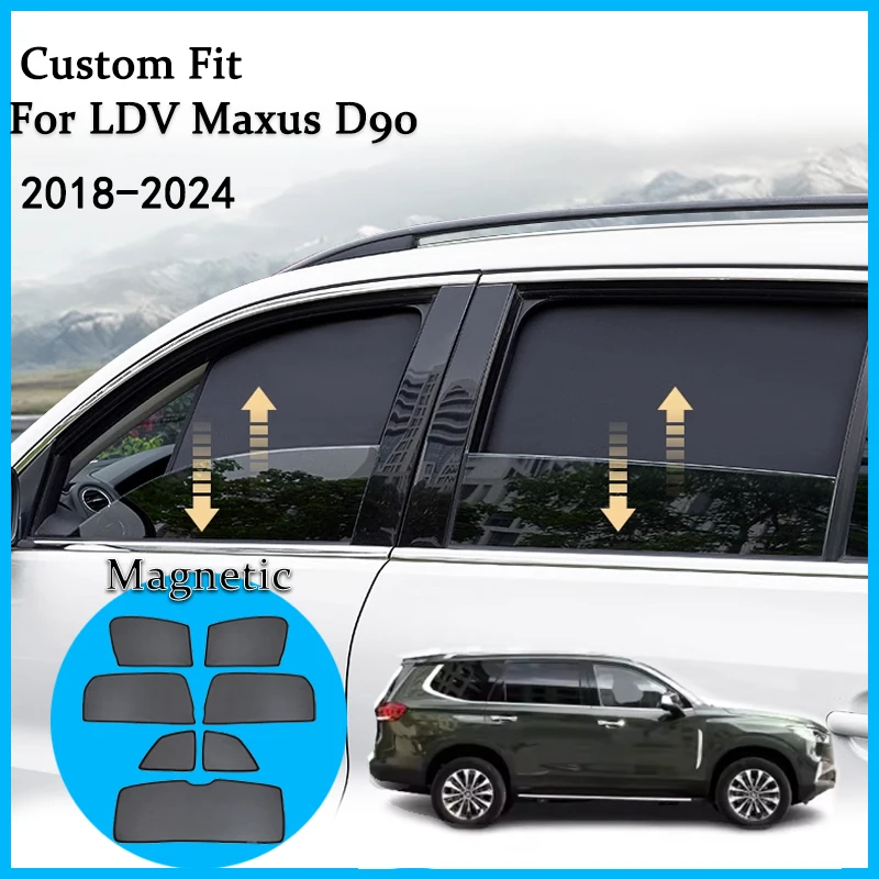 Для LDV Maxus D90 2024 2023 2022-2018 автомобильный солнцезащитный козырек, аксессуары для окон, лобовое стекло, солнцезащитный козырек, сетчатый козырек, шторы на заказ