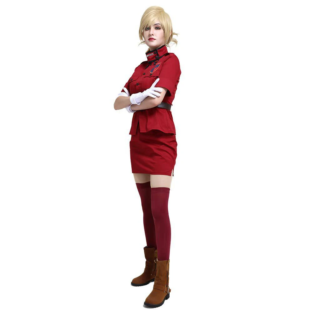 Seras Cosplay Costumes Ainme Hellsing Herushingu Role Play Red Uniform Halloween Christmas Carnival Party Dress For Women