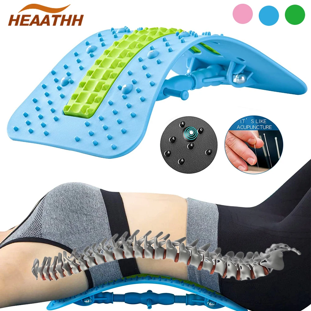 Adjustable Neck Stretcher Massager Cervical Spine Alignment Device for Neck Pain Relief, Upper Back and Shoulder Relaxer