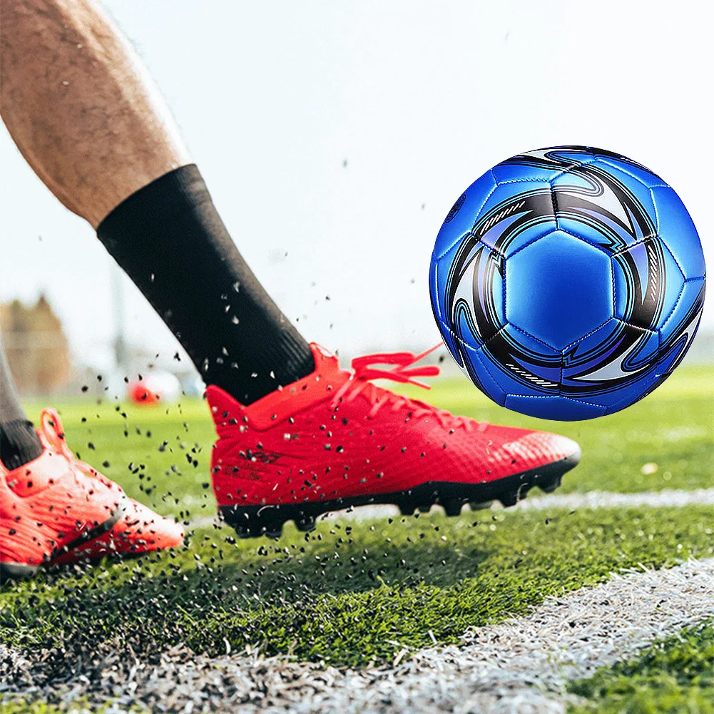 크기 5 기계 스티치 축구 방수 원활한 축구 공 PVC 스포츠 경기 게임을위한 전문 축구 공