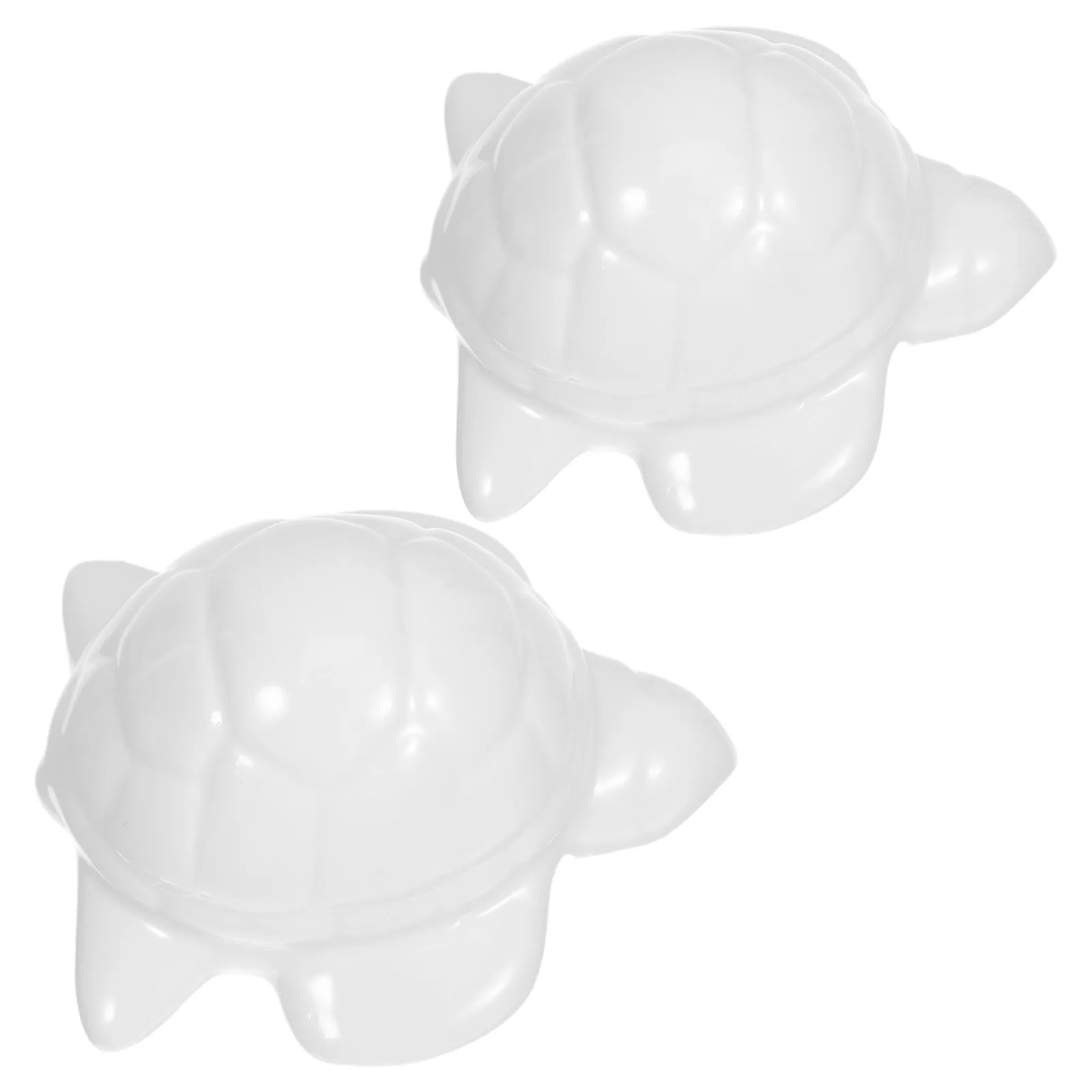 2Pcs Animal Decorative Toilet Bolt Caps Turtle Ceramic Toilet Bowl Screw Covers Bathroom Bolt Replacement Parts White