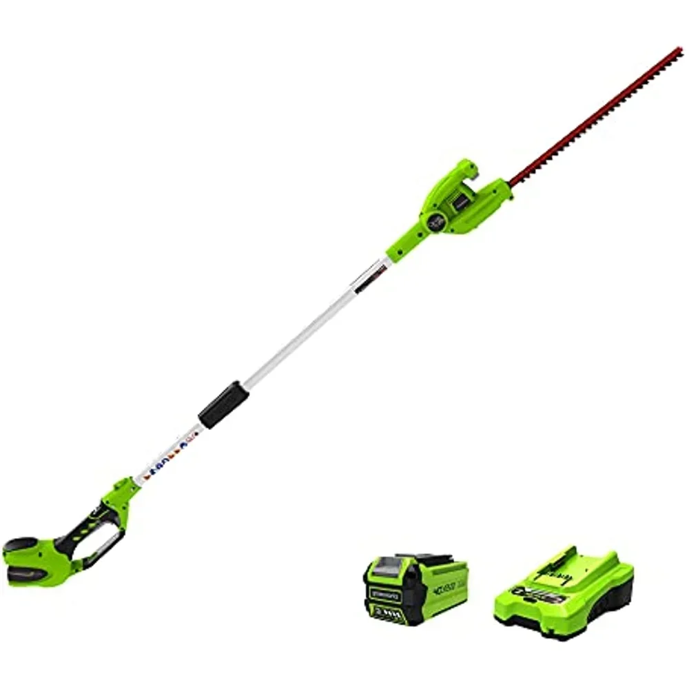 

40V 20" Cordless Pole Hedge Trimmer, 2.0Ah Battery and Charger Included