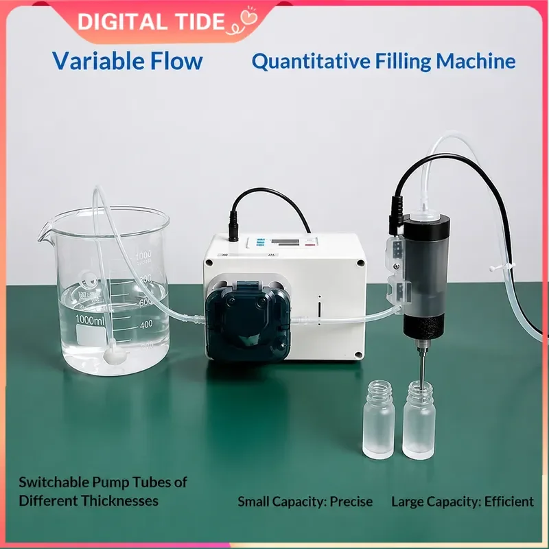 0.2-24ml Lab Quantitative Dispenser Hand-held Liquid Filling Machine Small Bottle Mouth for Perfume Reagents Fluororubber
