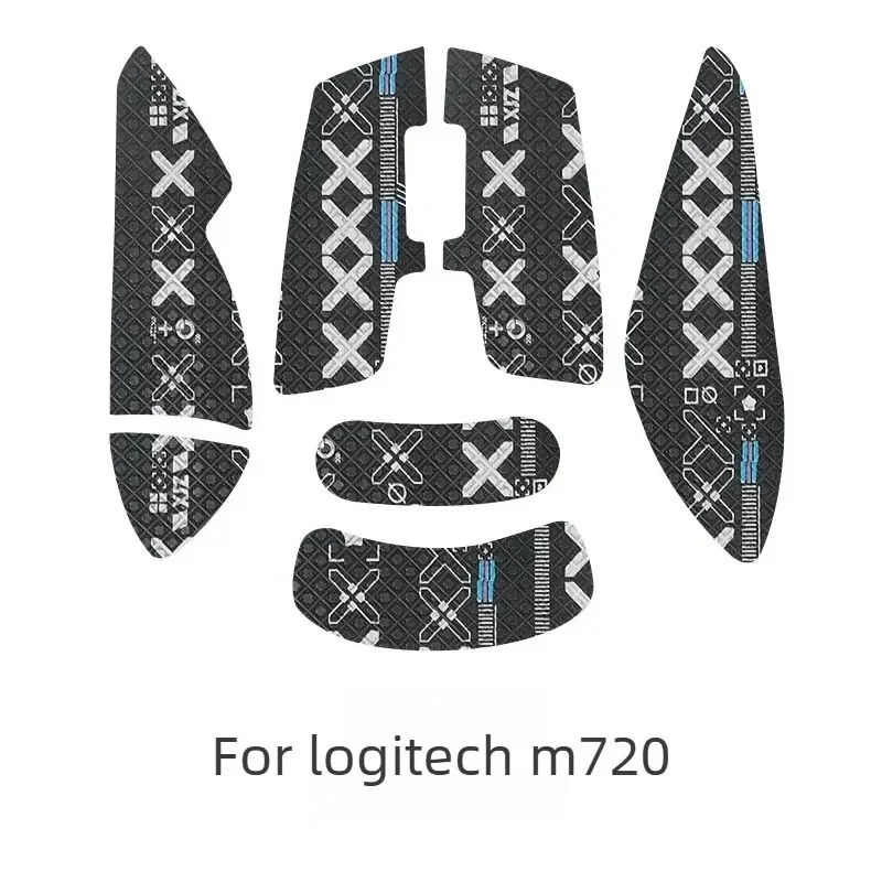 Strong Adhesive Sweat-Absorbent Anti-Slip Gaming Skin Decal， For Logitech M720 Wireless Mouse Upgrade