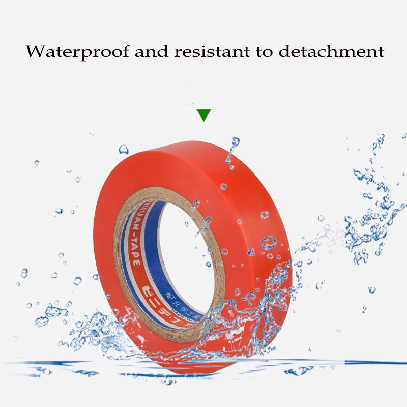 Original super klebriges, elektrisches, wasserdichtes, flammhemmendes Klebeband, PVC-isoliertes Kabelband, Kabelbaum-Schutzband – Detail 9