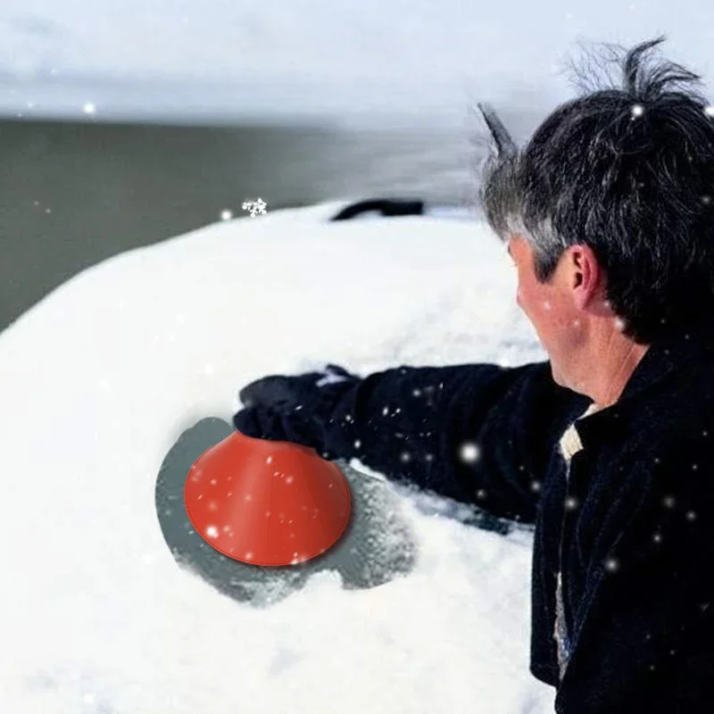 Raspador mágico de hielo para parabrisas de ventana de coche, embudo de aceite, removedor de nieve, palas, desicador, herramienta de cono, raspado,