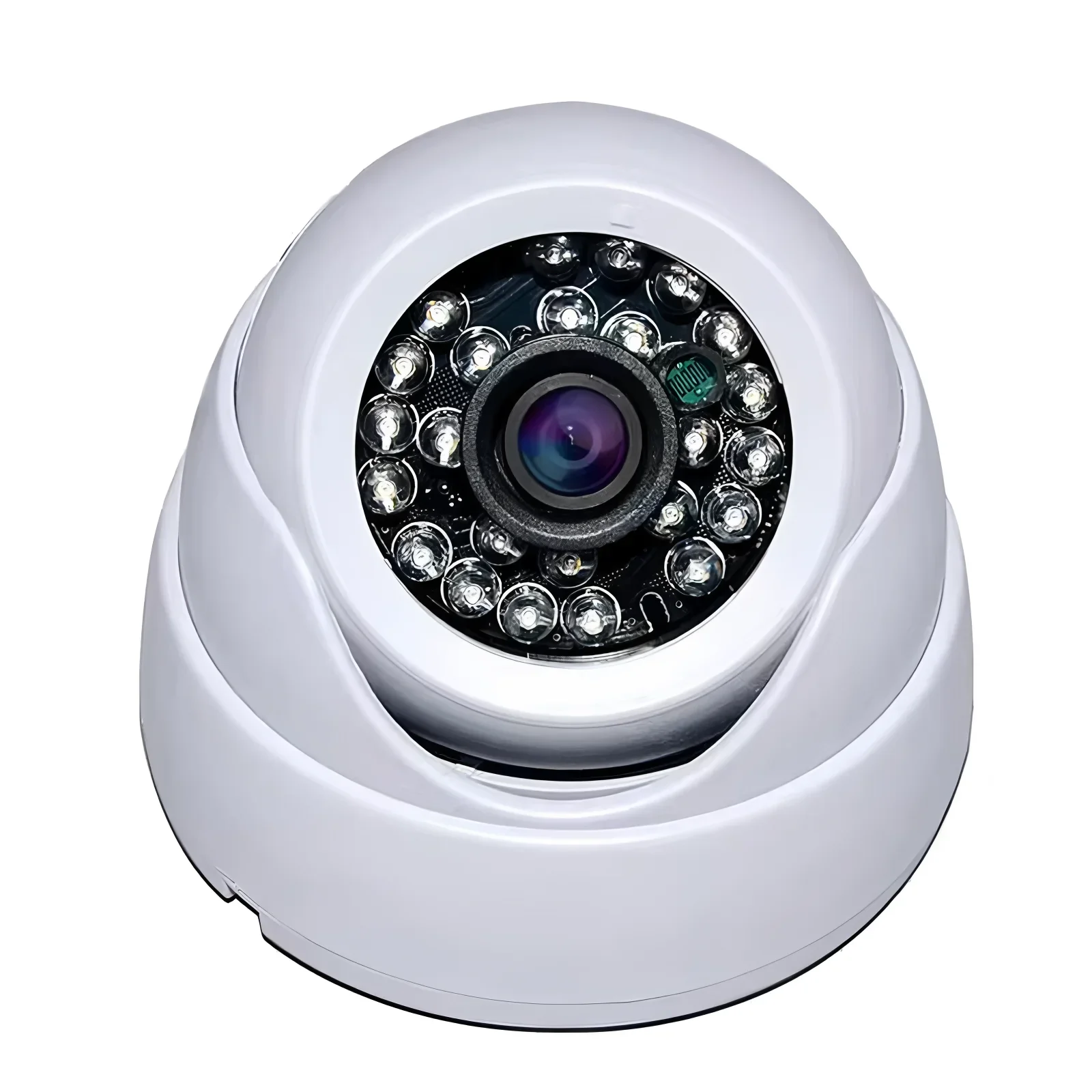 Mini Dome Analog CCTV Camera White 2.8mm 1200TVL HD CVBS Night Vision IR-CUT Indoor Security Solution Easy Installation For Home