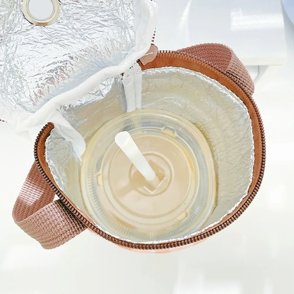 Cloth Milk Tea Tote Bag Carrying Eco-friendly Heat Preservation Bag Traveling Reusable Insulated Cup Cover