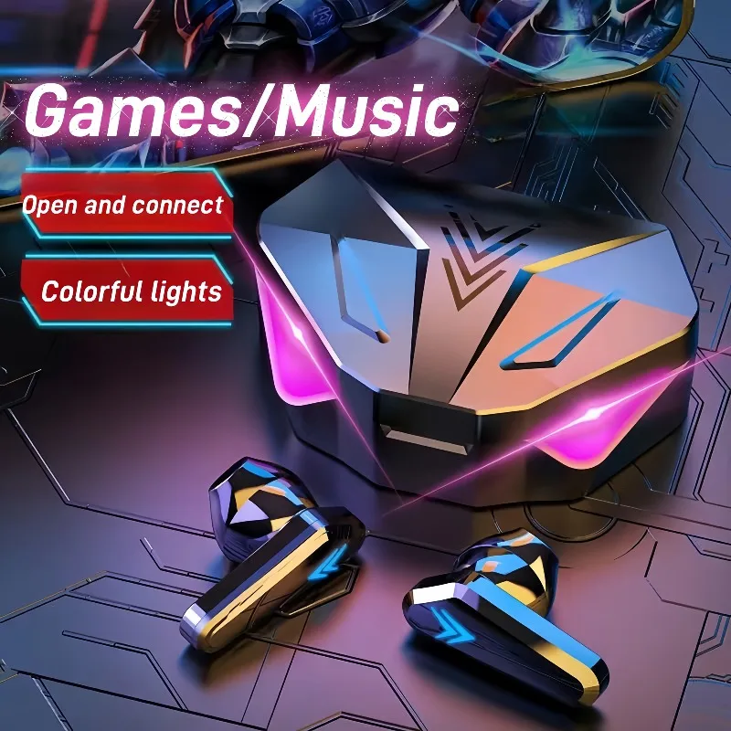 X15 TWS Gaming Earbuds Wireless Bluetooth Earphones With Mic Bass Audio Sound Positioning 9D Stereo Music HiFi Headset For Gamer