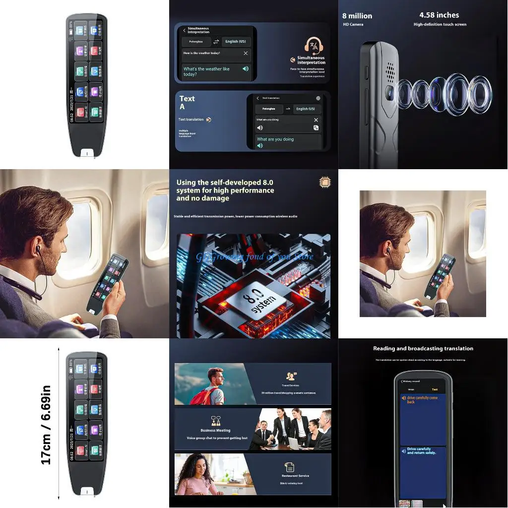 

H9EB Small 4.58 Unit Translation Equipment Including Advanced Virtual Assistant and 8MP Excellent Lens