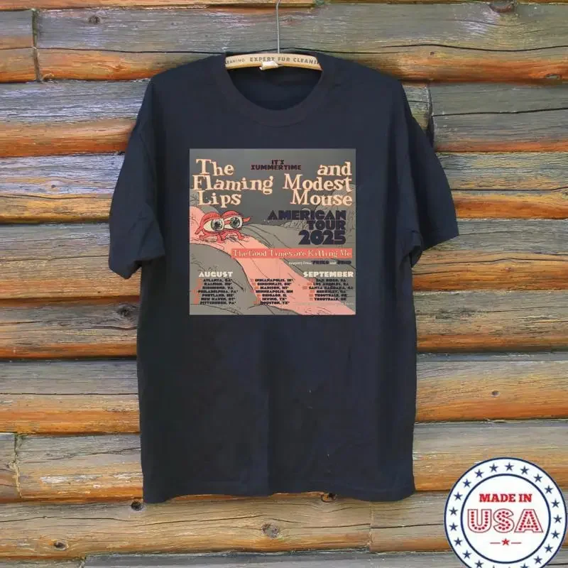 Modest Mouse and The Flaming Lips America Tour T Shirt Full Size S 5XL