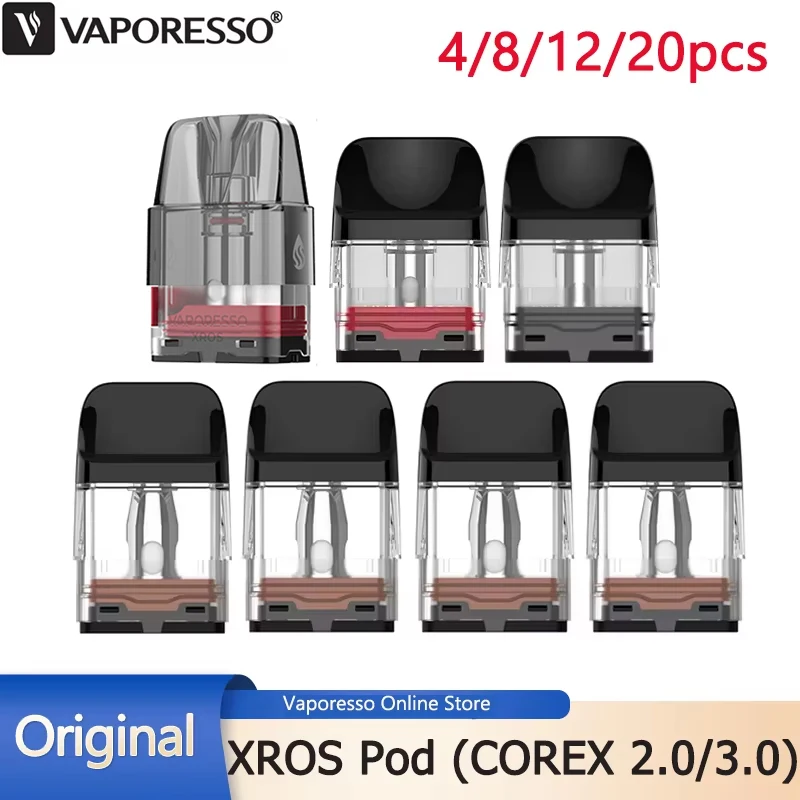 4-20 יחידות קרטוש Vaporesso XROS Pod COREX 2.0 3.0 3ML 0.4/0.6/0.8ohm 2ML 1.0/1.2/0.6/0.8ohm עבור XROS 4 Mini Nano/XROS 5 Mini