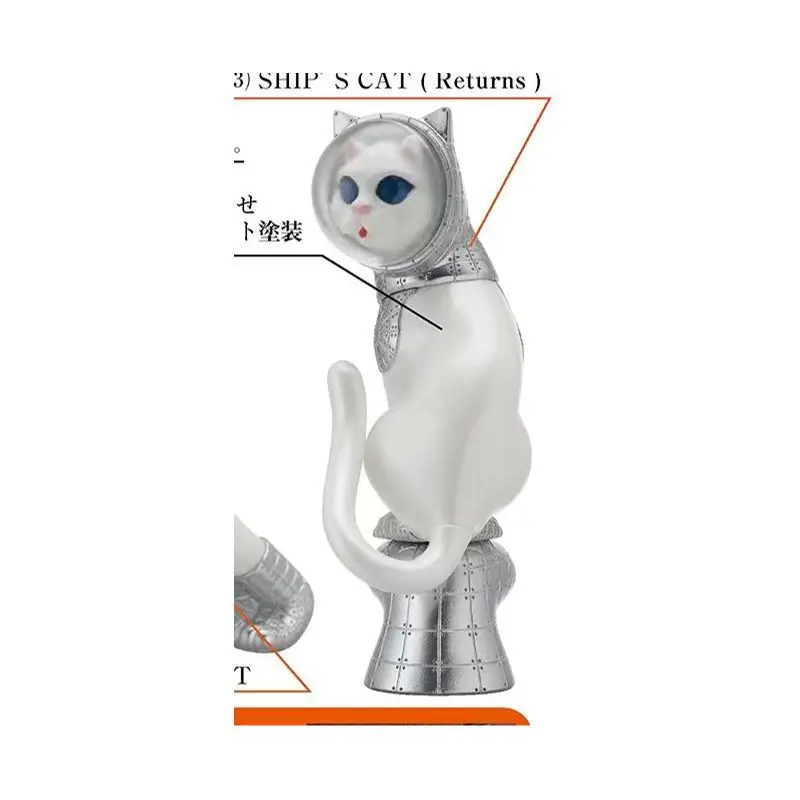 Japan Kitan Gashapon Capsule Toy Astronaut Cat Animal Decoration Model Creative Art Gallery