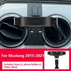 Gravity Car Accessories Phone Holder For Ford Mustang 2015-2021 Paired With A Special Bracket Base Rotatable Not Block Vent