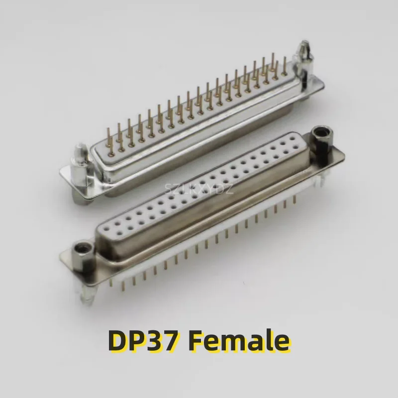 

5PCS/LOT DB37 DP37 Male/DP37 Female Male pins Female hole Welded plate with riveted harpoon fixing screws