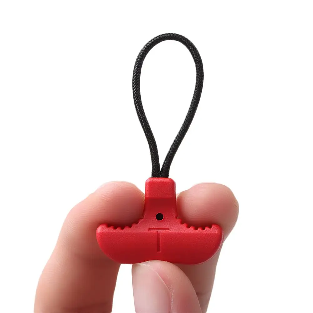 5Pcs Practical Durable Tent Bags T-shaped Zipper Puller Replacement Pull Fixer Backpack Zipper