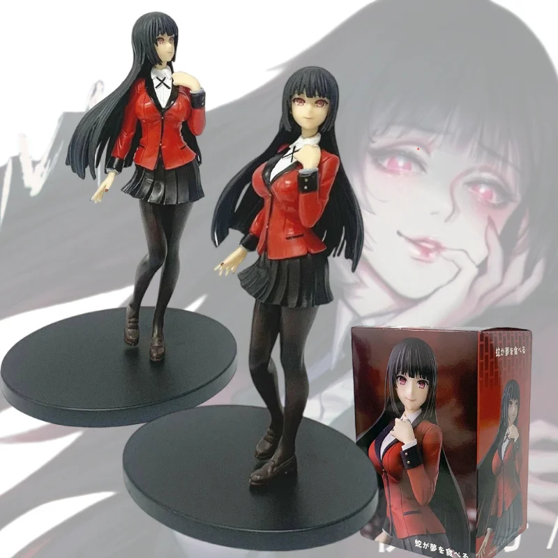 Figura de Anime Kakegurui de 17cm/6,69 pulgadas, Jabami Yumeko, figura de acción de PVC, adornos de modelos coleccionables, decoración de escritorio, regalos de juguete