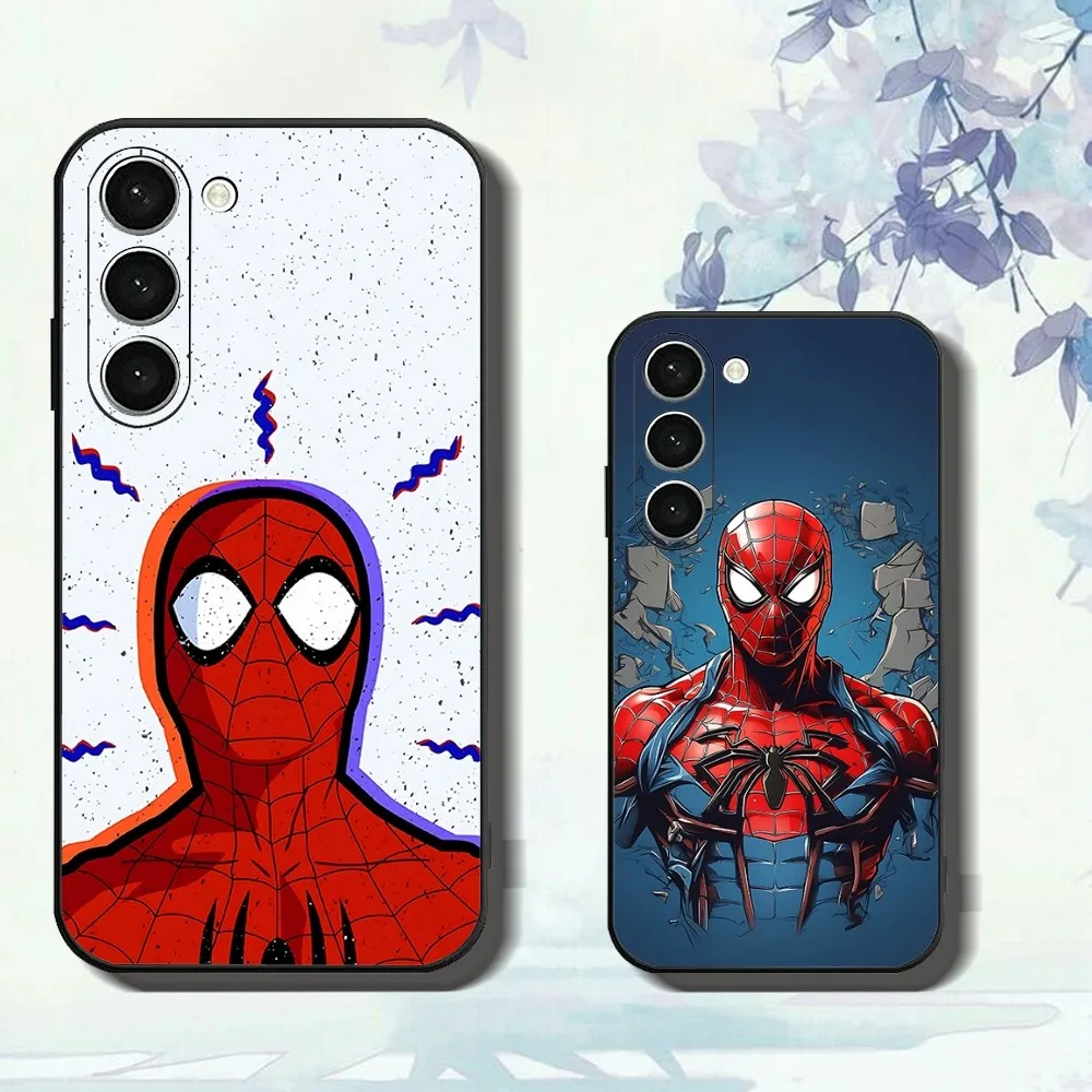 Hero S-Spider-M-Man Phone Case For Samsung Galaxy A52 A12 A51 S21 Edge S22ULTRA S23 S20LITE Plus Ultra Black Cover