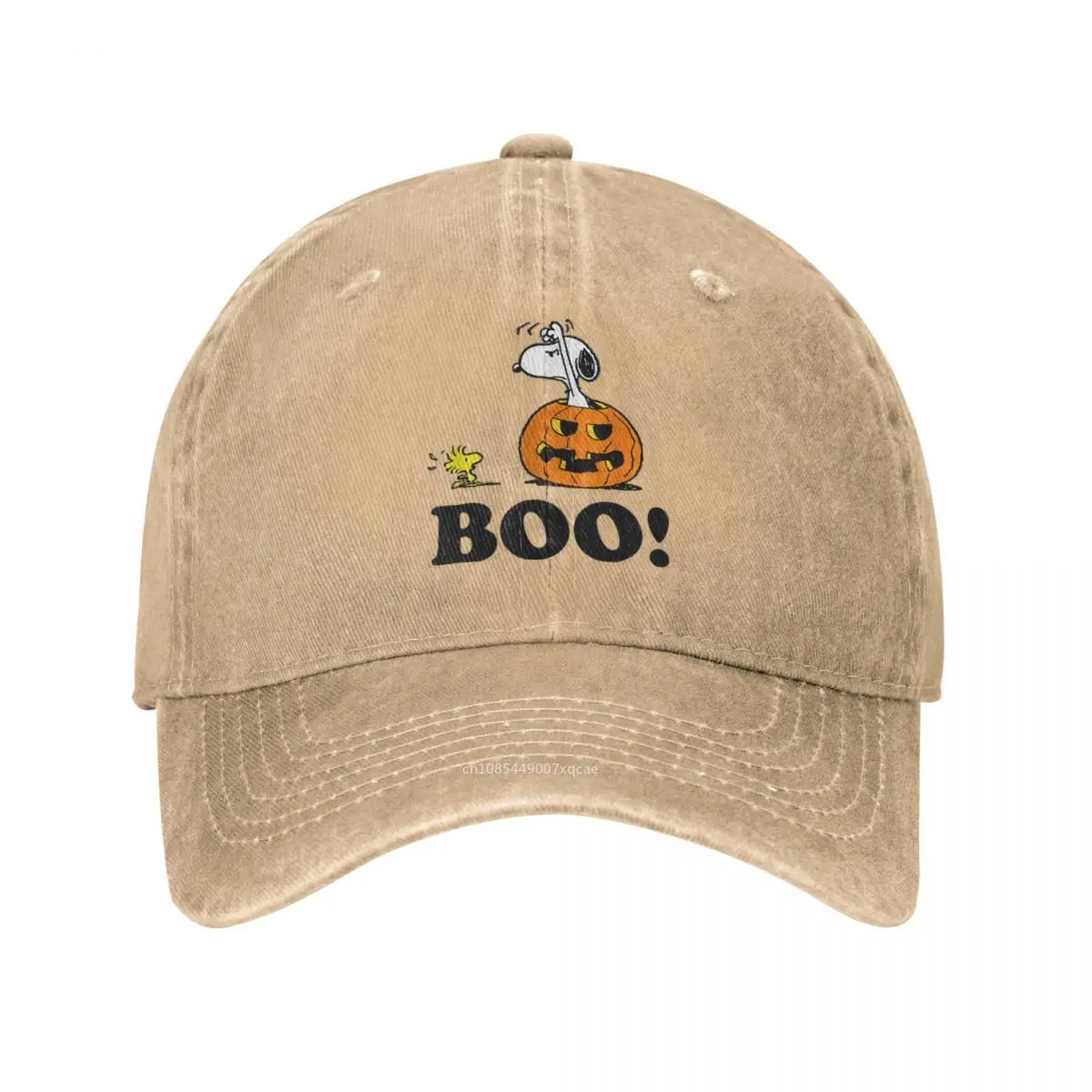 Pinda 'S Halloween Snoopy Woodstock Boo Mannen Vrouwen Baseball Cap Distressed Katoenen Hoeden Pet Retro Outdoor Zomer Hoofddeksels