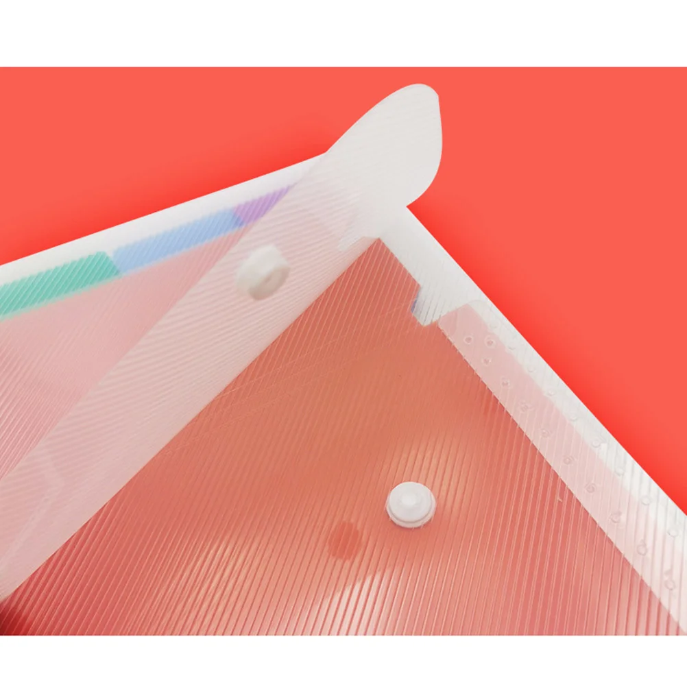 

7 Pockets Rainbow Document Folder Plastic File Organizer Expandable Folder Bag for Office School Use Plastic File Bag