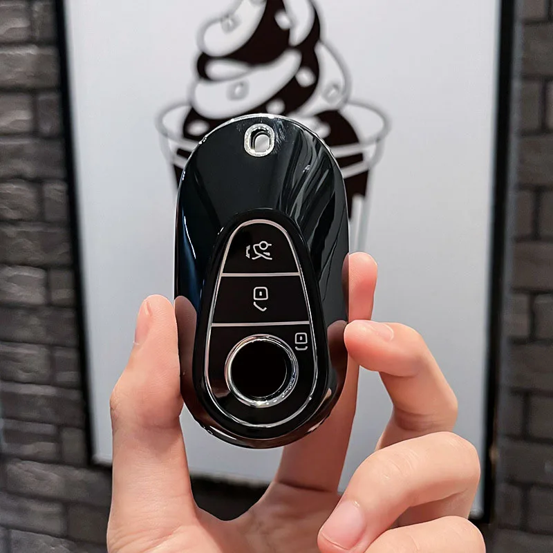 

TPU Car Key Case Cover For Mercedes Benz 2022 C S Class W206 W223 S350 C260 C300 S400 S450 S500 Key Shell Protector Accessories