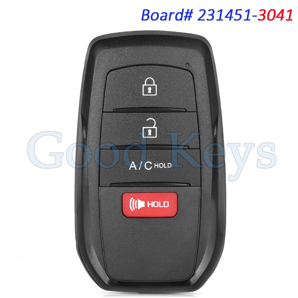 

KEYECU 231451-3041 Smart Keyless Remote Key Fob for Toyota BZ4X 2023 2024 HYQ14FBX 314.3MHz