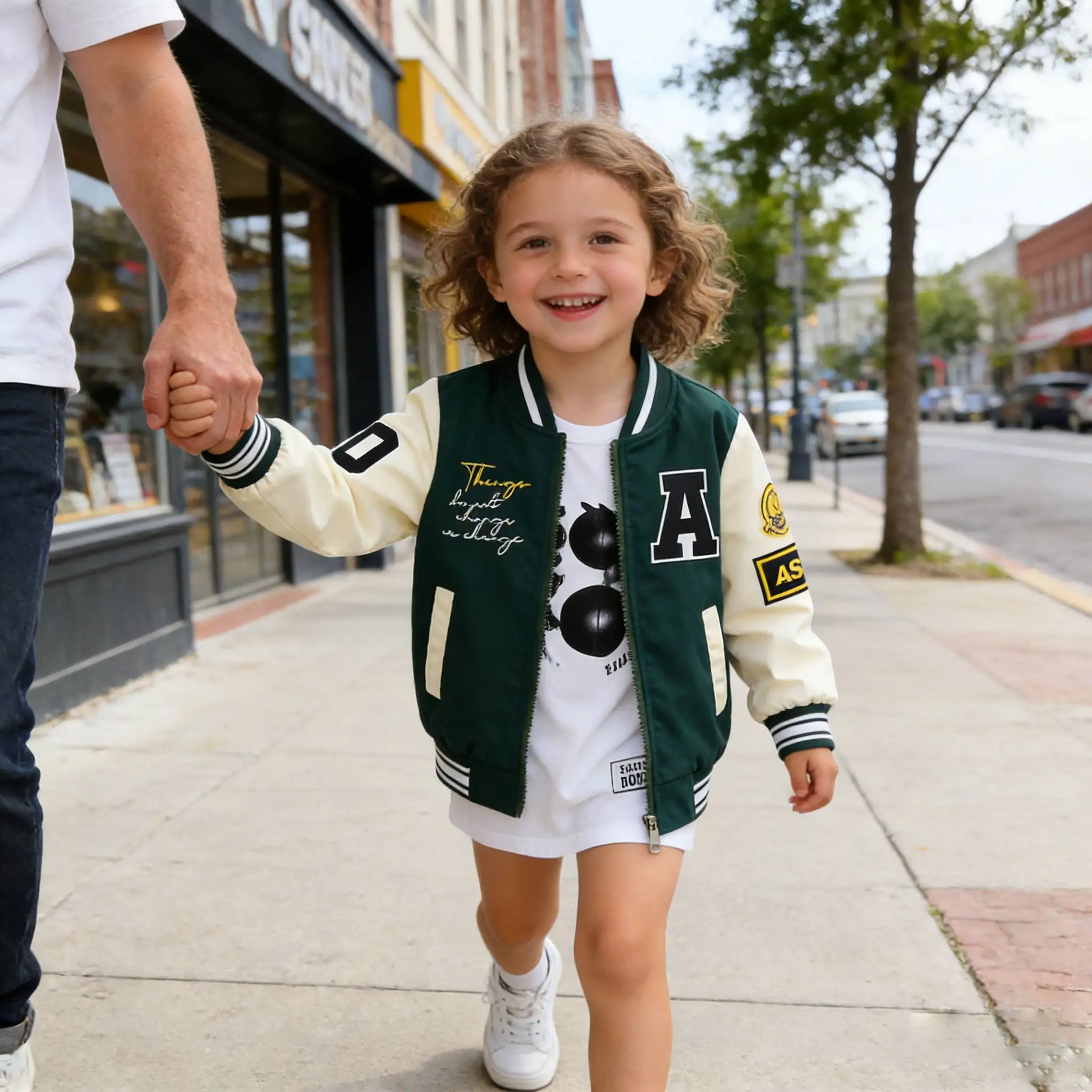 

Весенне-летняя коллекция 2026: Модные ветровки для девочек и мальчиков с мультяшным принтом медведя, детская верхняя одежда для подростков