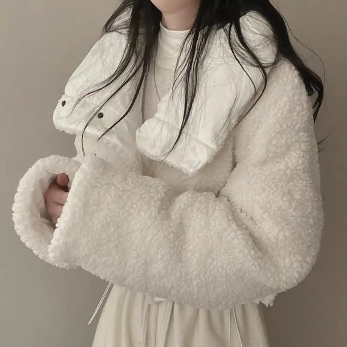 

Женские зимние топы, куртка, хлопковое пальто, универсальное узкое пальто с длинными рукавами и лацканами, короткое, теплое, утолщенное, винтажное, новое, удобное, универсальное