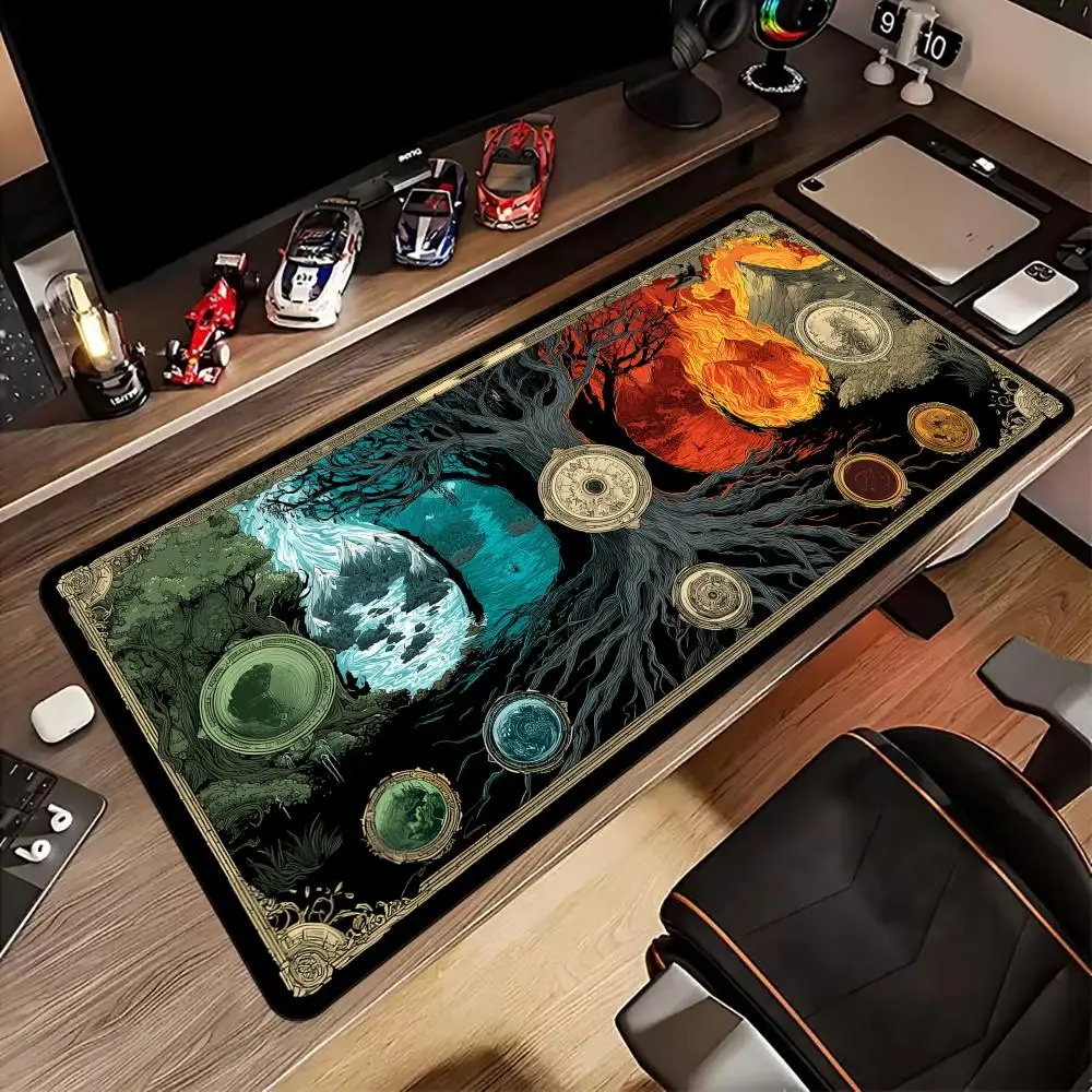

Magic World Tree Mouse Pad Desk Mat gaming mats rubber anti-slip Durable pc accessories keypad mouse pads maus pad magic rug