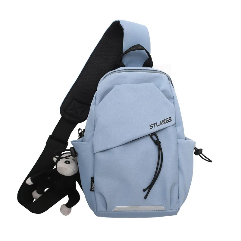 Dorywczo torba na klatkę piersiowa s dla par nowy Trend torby na ramię nylonowa torba na ramię torba na klatkę piersiowa projektant Unisex torby kurierskie typu Crossbody