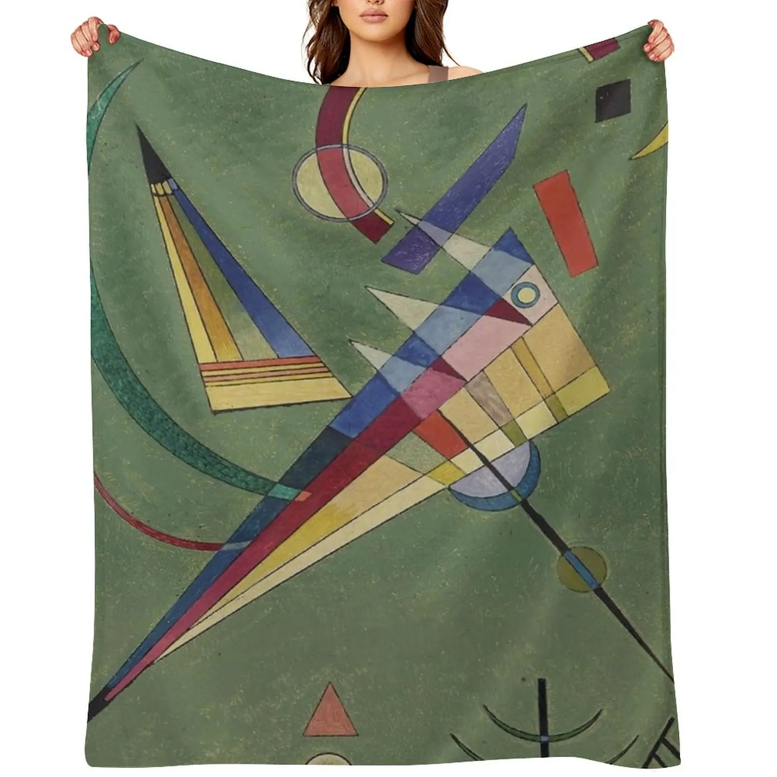 

KANDINSKY HD - ‘’Frei (Libre)’’ (1927) Throw Blanket Thin Luxury St wednesday Retros Blankets