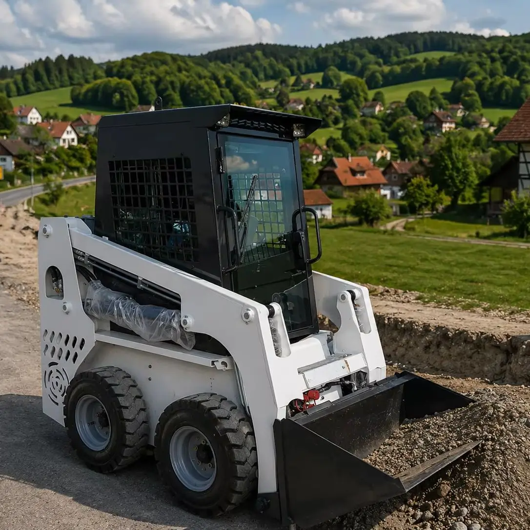 

Small Wheel Skid Steer Loader Euro 5 CE Certified Compact Hydraulic Loader Construction Equipment