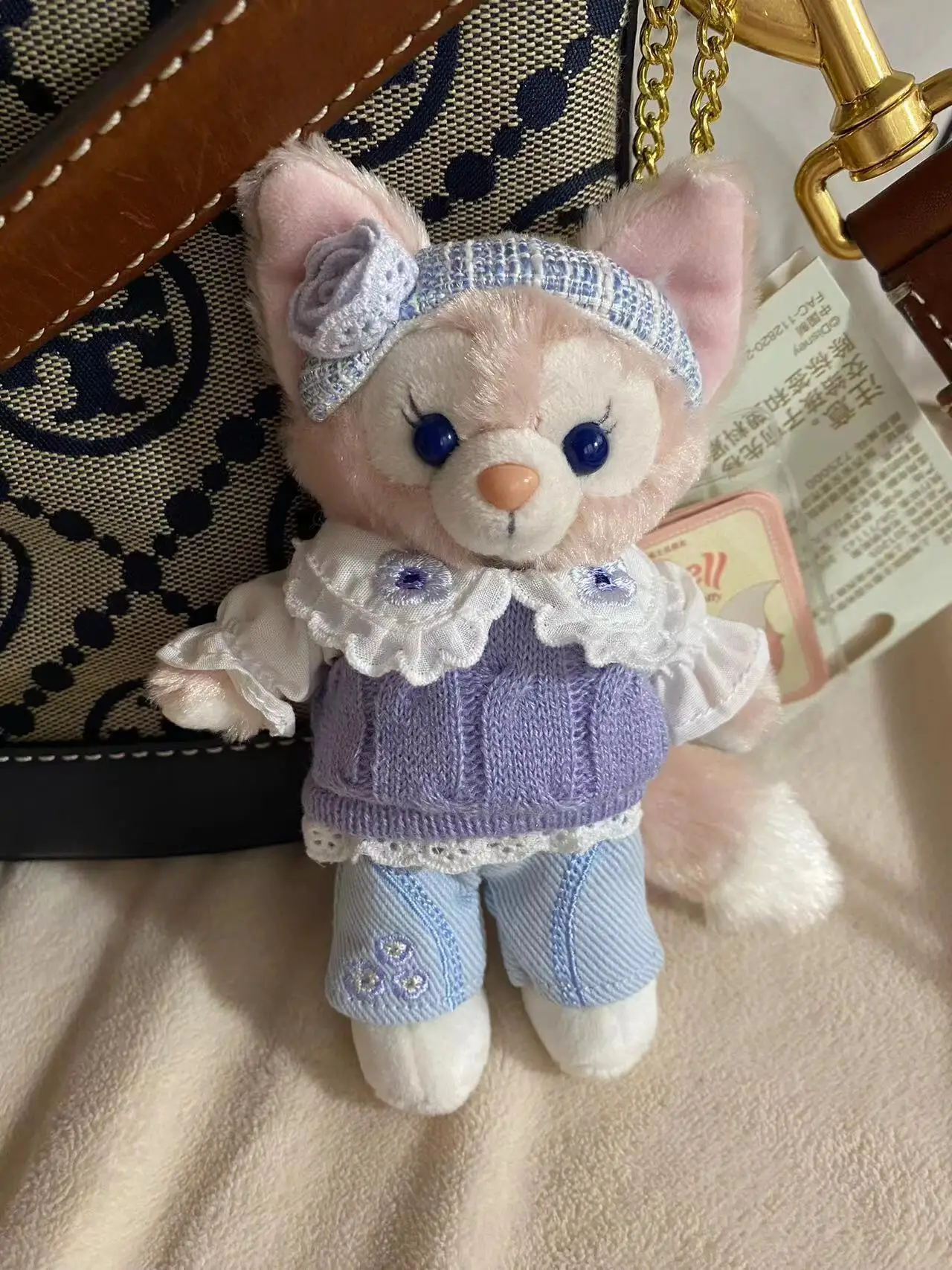 2025 جديد ديزني لطيف Linabell دمية حقيبة سلسلة مفاتيح قلادة كعكة Stellalou قلادة Kawaii هدية عيد ميلاد فتاة #3