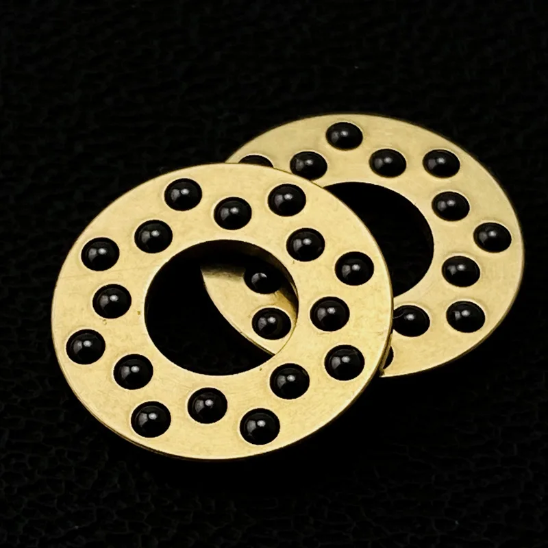 13.5MM Outer Diameter CNC Brass Frame Ceramic Ball Made Folding Knife DIY Making Parts Cage Bearings Washer Quick Open Close