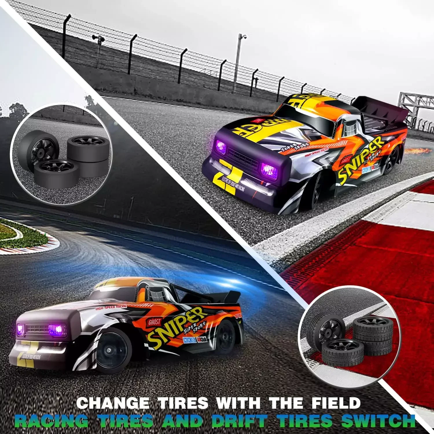 4DRC 1:16 4WD Racing รถ 30 กม./ชม.รถแข่งความเร็วสูงรีโมทคอนโทรลของเล่นรถบรรทุกของขวัญชายหญิง