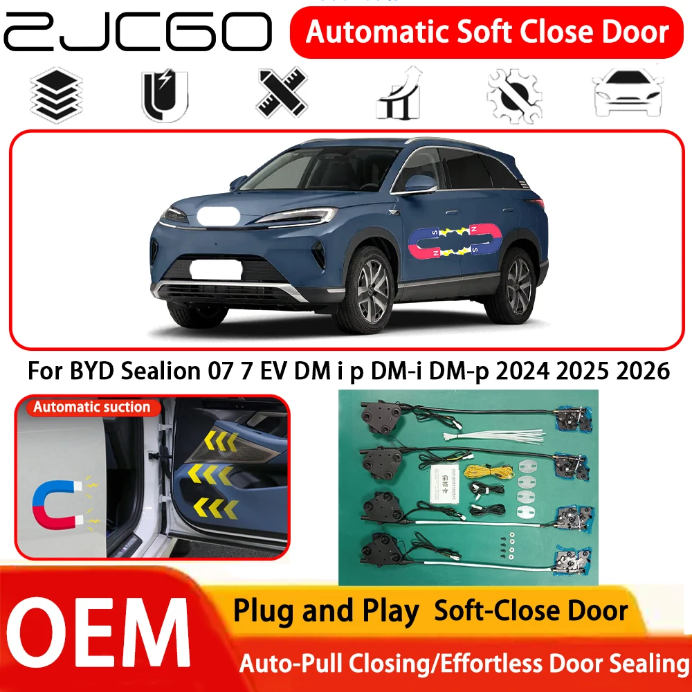 

for BYD Sealion 07 7 EV DM i p DM-i DM-p 2024 2025 2026 Car OEM Plug and Play Automatic Electric Soft Close Door System