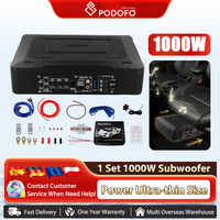 Podofo 1000W Subwoofer Audio Speaker Car Active Aluminum HIFI Amplifier Speaker Audio Processor Music Player Modified Audio