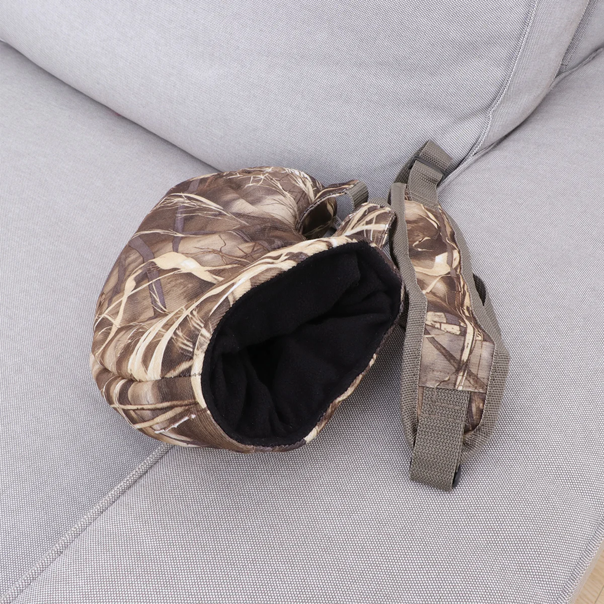 

Winter Gloves Antifreeze Hand Cover Keep Warm Camouflage Hanging with Phone Pocket